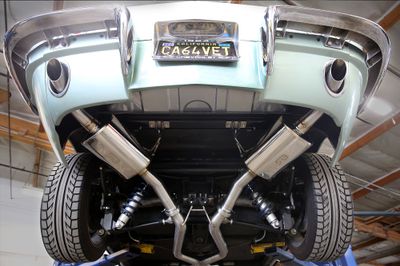 64 Corvette custom stainless Exhaust