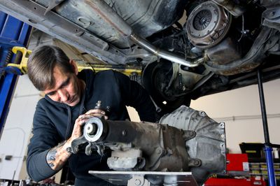 67 ElCamino silver transmission swap