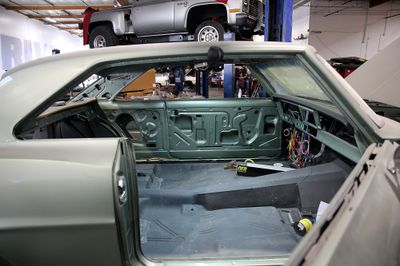 67 Nova green wiring shop