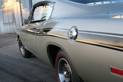 ’69 Barracuda Formula S three quarters left rear detail