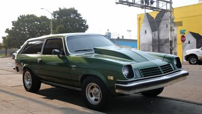 ’74 Vega green three quarters front right