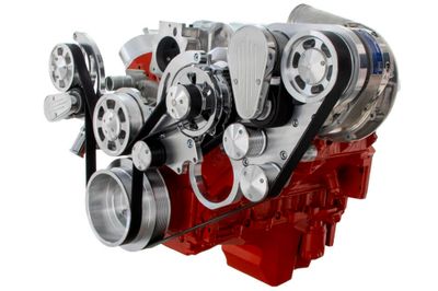 CVF Racing Chevy LS Engine Mid Mount Serpentine Kit - ProCharger
