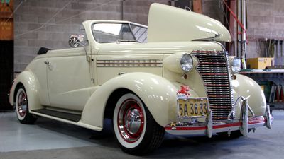 Chevrolet cream three quarters front right